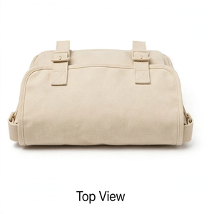 Custom Canvas <b>Laptop</b> Work <b>Bag</b> with Zipper Closure <b>for</b> Professional Daily Use - Product Image 3
