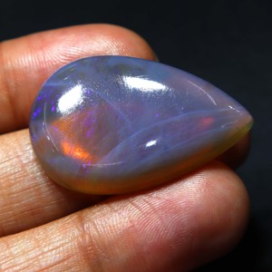 Opale naturelle australienne de 42 carats, pierre précieuse solide de Coober Pedy, opale fantastique à feu bleu, faite à la main pour la fabrication de bijoux - Product Image 4