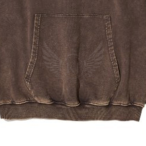 Service OEM : Sweat à capuche en coton délavé à l'acide, style streetwear, direct usine, personnalisation de marque, commandes en gros, marché d'exportation - Product Image 4