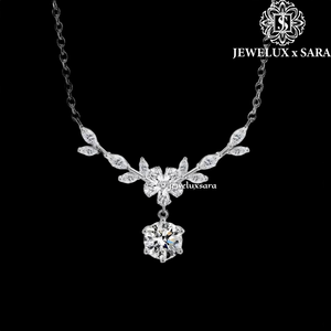 Collier en argent sterling de qualité supérieure avec diamant moissanite pour femme, idéal pour les occasions spéciales, les mariages, les fêtes, le bureau et les anniversaires - Product Image 5