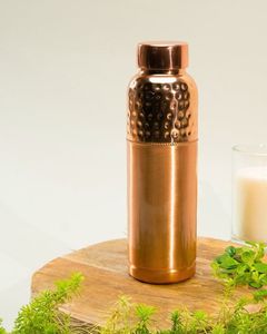 <b>Copper</b> Eco-Friendly <b>Drinking</b> <b>Bottle</b> with Large Capacity for Daily Hydration and Portable Lifestyle Wellness - Product Image 4