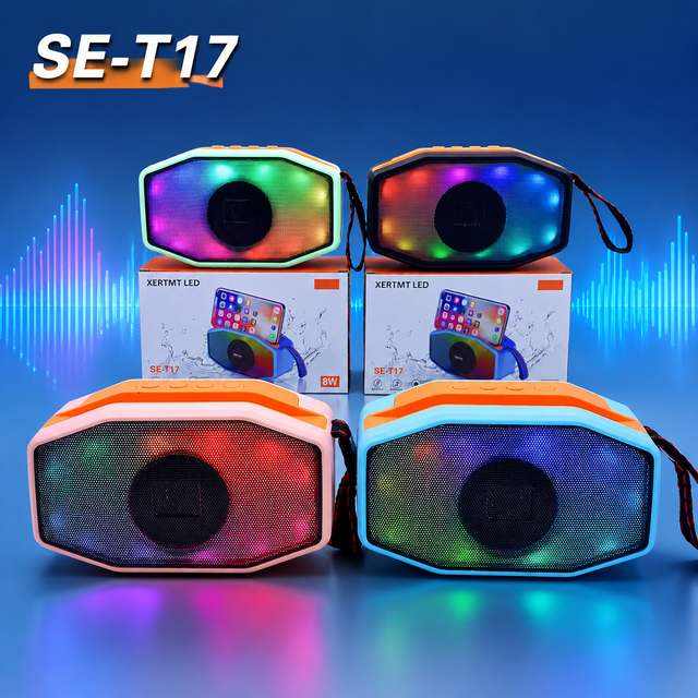 SE-T17 Portable Speaker FM Radio Mini Sound Box TF Card USB Music Player Loud Speaker Wireless Audio Speaker Home Outdoor OEM