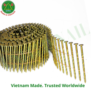 ตะปูเหล็กม้วนสำหรับพาเลท ขนาด 1-3/4 นิ้ว x 0.092 นิ้ว จำนวน 9000 ชิ้น แบบ OEM เคลือบสีเหลือง หัววงแหวน/เรียบ/เกลียว  สำหรับงานอุตสาหกรรม ความโค้ง 15-16 องศา - Product Image 3