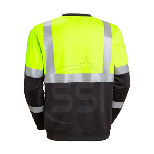 Workplace Visibility Safety Sweatshirt ANSI Class 2 Waterproof <b>LED</b> Flash Reflective Clothing Designed for Comfort Safety Logo - Product Image 4