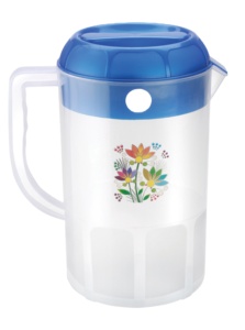 เหยือกน้ำพลาสติกพร้อมฝาพลาสติกขนาด1400มล. ส่งออกจากอินเดีย - Product Image 3