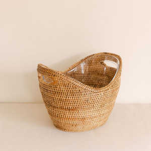 Cesta enfriadora de ratán para bebidas, set de cubetas decorativas para vino y cerveza, tinas para bebidas - Product Image 2