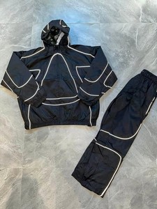 Conjunto Deportivo Personalizado para Hombre, Chaqueta Cortavientos Reflectante 3M, Sudadera con Capucha de Nailon, Pantalones Deportivos Sólidos, Conjuntos Reflectantes Disponibles - Product Image 6