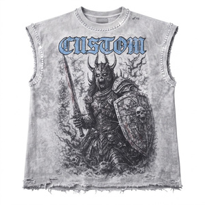 Camiseta sin mangas Glory Custom con estampado gráfico de diamantes de imitación, 100% algodón jersey, tela suave, estilo vintage, para uso unisex. - Product Image 1