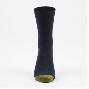 Chaussettes ras du cou bleu marine unies en tricot respirant pour adultes – Idéales pour l'automne et le quotidien - Product Image 1