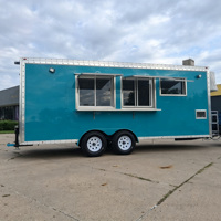Remolque Comercial de Comida con Ventana Multiservicio, Plancha, Estufa de Gas, Fregadero, Aire Acondicionado y Diseño Personalizado para Negocios de Comida Callejera en Festivales y Ferias
