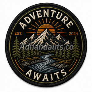 Custom Logo <b>Iron</b> <b>On</b> Embroidered Patches Heat Seal Backing Fabric Badges for Apparel Clothing - Product Image 1