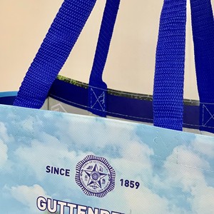 Sac fourre-tout non tissé recyclable personnalisé pour supermarché écologique, avec poignée sérigraphiée thermoscellée non laminée, idéal pour les expositions - Product Image 2