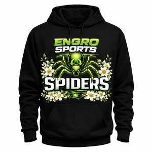 Hoodie en molleton de coton personnalisé 1:1 avec motifs Denims Designs Tears et impression en relief Tears, et Hoodie 1:1 avec impression en relief Spiders - Product Image 1