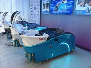 AuraCare HM-01, Máquina de Lavado de Cabello con Masaje de Cabeza y Cuerpo, Enchufable, con Certificación de Patente de Cuero - Product Image 6