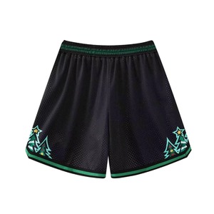 Factory Made Custom High Quality Mesh Shorts Basketball Workout Fitness Gym Comfort Breathable <b>Elastic</b> Waistband 100% Cotton - Product Image 2