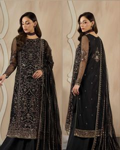 Collection 2026 – Costume de cérémonie 3 pièces en tulle brodé de luxe – Tenue de mariée et de mariage - Product Image 4