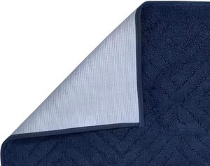 พรมเช็ดเท้าผ้าฝ้าย 100% นุ่ม ซึมซับน้ำได้ดี ซักเครื่องได้ ตกแต่งด้วยไม้ไผ่ สำหรับห้องน้ำและห้องอาบน้ำทันสมัย - Product Image 6