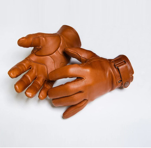 premium goatskin leather <b>gloves</b> for men men touchscreen winter leather <b>gloves</b> soft goatskin leather <b>gloves</b> warm winter - Product Image 5