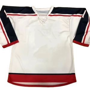 Maillot de hockey sur glace unisexe de haute qualité personnalisable avec logo brodé ou imprimé sur toute la surface par sublimation - Product Image 1