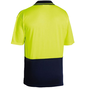 Chemises polo de travail réfléchissantes à haute visibilité, respirantes, anti-humidité, 100% polyester, logo personnalisé pour hommes, sur mesure - Product Image 4