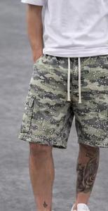 Bulk Eco-Friendly Cotton <b>Camo</b> Men's Streetwear Fashion Anti-Wrinkle Loose Fit <b>Shorts</b> Breathable Elastic Waist Custom Logo - Product Image 5
