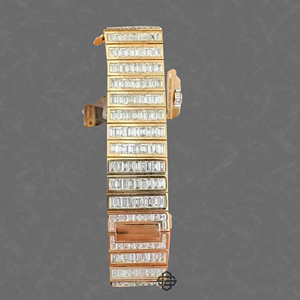 Montre de luxe à quartz avec diamants en moissanite, verre, boîtier carré de 20 mm, date classique, bracelet en acier inoxydable, best-seller - Product Image 2