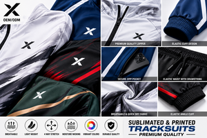 Survêtements personnalisés sublimés et imprimés pour hommes X Sports City, 100% polyester, qualité supérieure, OEM/ODM, look élégant X Performance - Product Image 4