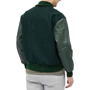 Chaquetas de Béisbol de Alta Calidad, Fabricante Profesional de Ropa, Chaqueta Universitaria de Béisbol para Hombre con Mangas de Cuero y Lana, 2025 - Product Image 5