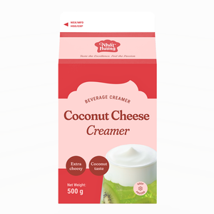 Factory OEM/ODM Wholesale Beverage Non Dairy Cream Coconut <b>Cheese</b> Dessert Creamer 500G Coffee & Milk Tea <b>HALAL</b> Hot Selling - Product Image 1