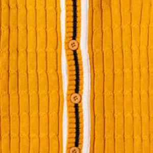 Cárdigan de Punto Amarillo para Hombre, Cuello en V, Manga Larga, Color Sólido, Cierre de Botones, Suéter Otoñal, Grosor Estándar, Manga Regular - Product Image 6
