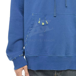 Tissu en coton mélangé à faible MOQ offrant un confort durable et un style moderne dans les designs de sweats à capuche pour hommes. - Product Image 5
