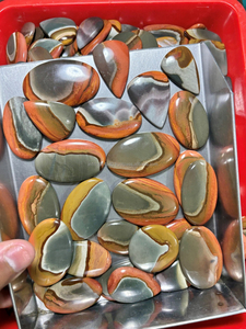 ASHU GEMS อัญมณีแจสเปอร์หลากสีธรรมชาติคุณภาพสูงสุด รับรองโดยผู้เชี่ยวชาญภายนอก ขนาดฟรีไซส์ สำหรับทำเครื่องประดับ - Product Image 2