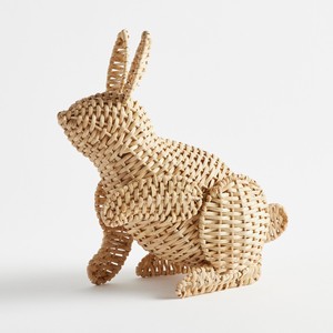 Handwoven rattan bunny cheap cost easter stuff high quality rabbit ornament for decoration - Product Image 5