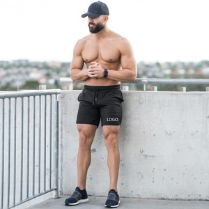 Shorts de sport pour homme, nouveau design, été 2021, coton, séchage rapide, respirant, avec poches - Product Image 4