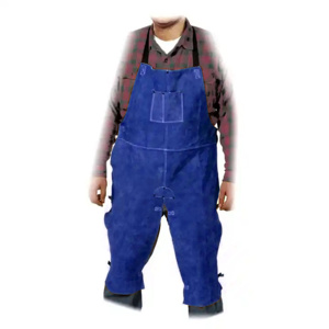 Premium Brown Cowhide Split Leather Industrial Safety Household Cleaning Tools <b>Accessories</b> Cowhide Leather Welding Apron - Product Image 6