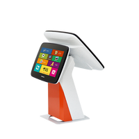Terminal de point de vente (TPV) Zhongji A4D AI 15 pouces à double écran tactile avec 4 Go de RAM et 500 Go de stockage pour la restauration, le commerce de détail et les systèmes Windows
