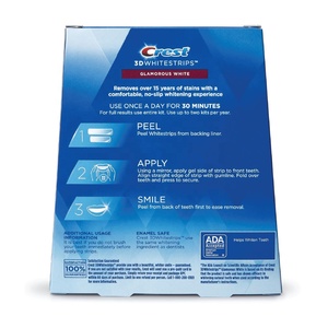 Bandes blanchissantes Crest 3DWhite, bandes blanchissantes pour les dents Crest Glamorous White - Product Image 2
