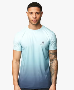 Conjunto de Camiseta Deportiva de Cuello Redondo con Degradado de Color para Hombre Hawk Eye, Ropa Deportiva de Secado Rápido para Verano - Product Image 3