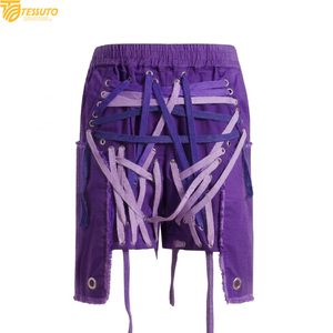 Pantalones Cortos Deportivos Personalizados con Múltiples Cordones |    Falda-pantalón estilo punk en capas |   Pantalones Cortos Tácticos de Algodón Resistente con Efecto Desgastado - Product Image 4