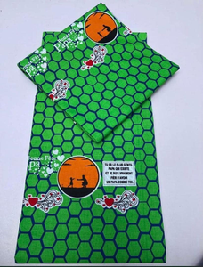 ผ้าฝ้ายพิมพ์ลายแอฟริกันคุณภาพสูง รับผลิตตามสั่ง (OEM/ODM) สำหรับตัดเย็บเสื้อผ้า งานอีเว้นท์ งานเทศกาล ขายส่ง - Product Image 2