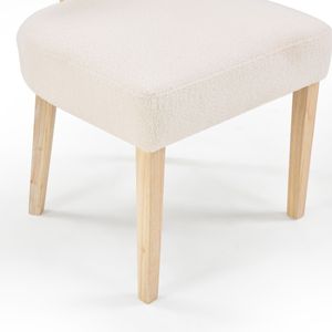 Set di 2 Sedie da Pranzo Moderne in Legno Rivestite in Tessuto, Seduta Confortevole per Sala da Pranzo, Soggiorno e Cucina - Product Image 2