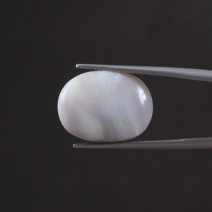 Opale naturelle blanche de qualité supérieure certifiée IGI, pierre précieuse en vrac, 11,17 carats, taille ovale 19x13 mm, taillée à la main, polie, légère - Product Image 3