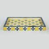Morden Luxury Resin Inlay Vanity <b>Tray</b> with Mosaic Design Decorative Organizer for <b>Perfume</b> Jewelry and Cosmetics Decorative <b>Tray</b> - Product Image 2