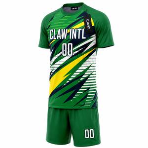 ชุดฟุตบอล CLAW INTL แบบ unisex แขนยาว สีเขียวเหลือง พิมพ์ลายแบบ Sublimation ระบายเหงื่อได้ดี ปรับแต่งได้ ผลิตจากโพลีเอสเตอร์ 100% ป้องกันรังสียูวี - Product Image 5
