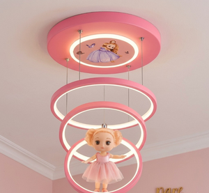 Nouvelle Lampe Suspendue LED Artisanale Zen Asiatique Visionniste, Lumière Blanche Chaude, Pendentif Princesse pour Décoration de Chambre d'Enfant, Crèche et Salle de Jeux - Product Image 4