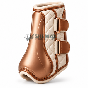Botas de cepillado para caballos con amortiguación suave, tela resistente y diseño práctico para un entrenamiento cómodo. - Product Image 5