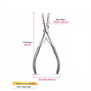 Kit de herramientas profesionales para extensiones de cabello con alicates, tijeras, clips, herramienta de bucle, agujas, juego de instalación y extracción para extensiones de cinta adhesiva y micro. - Product Image 2