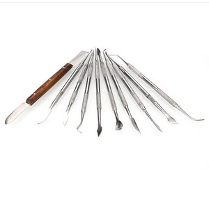 10 Pieces Wax Craving Tools <b>Set</b> Cleaning <b>Clay</b> Wax Sculpting Tools 10 pcs <b>Set</b> Dental - Product Image 3