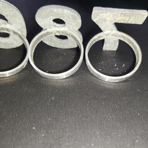 Anneau de serviette numéro 7 8 6 en aluminium, pièce unique, pour événements spéciaux et célébrations importantes - Product Image 5