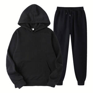 Ensemble sweat à capuche et pantalon de jogging pour femme, survêtement décontracté oversize, molleton doux, vêtements de détente confortables, ensemble deux pièces - Product Image 4